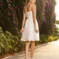 A-Line/Princess Straps Spaghetti Applique Sleeveless Short Lace Wedding Dresses