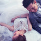 Lace Beading Train Scoop Sleeveless Applique Sash/Ribbon/Belt A-Line/Princess Chapel Tulle Wedding Dresses