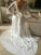 Sash/Ribbon/Belt Sleeves V-neck Train A-Line/Princess Long Court Lace Wedding Dresses