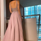 Chiffon Sleeveless A-Line/Princess V-neck Beading Floor-Length Dresses