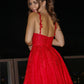 Straps Sleeveless Spaghetti Tulle Applique A-Line/Princess Short/Mini Homecoming Dresses