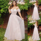 Off-the-Shoulder Sleeves Short A-Line/Princess Ruched Sweep/Brush Train Dresses