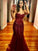 Trumpet/Mermaid Sweetheart Tulle Sleeveless Sequin Floor-Length Dresses