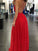 A-Line/Princess Sleeveless Straps Spaghetti Floor-Length Chiffon Dresses