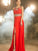 Sleeveless Scoop A-line/Princess Beading Floor-length Chiffon Dresses