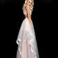 Sleeveless Tulle Applique A-Line/Princess Long Scoop Two Piece Dresses