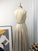 Halter Sleeveless A-Line/Princess Ruffles Floor-Length Dresses