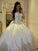 Sleeveless Sweetheart Ball Cathedral Satin Ruffles Gown Train Wedding Dresses