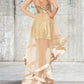 Sleeveless Asymmetrical A-Line/Princess Sweetheart Sequin Organza Dresses