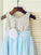 Sleeveless Sequin A-line/Princess Tea-Length Chiffon Scoop Flower Girl Dresses