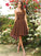Flower Sleeveless Short Hand-Made Sweetheart A-Line/Princess Chiffon Bridesmaid Dresses