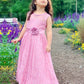Sleeveless Ankle-Length Scoop A-Line/Princess Lace Sash/Ribbon/Belt Flower Girl Dresses