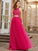 Floor-Length Halter Beading Sleeveless Tulle A-Line/Princess Two Piece Dresses