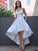 Satin Sleeveless Ruched V-neck A-Line/Princess Asymmetrical Wedding Dresses