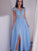 A-Line/Princess Floor-Length Off-the-Shoulder Sleeveless Chiffon Applique Dresses