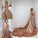 Spaghetti Sleeveless Sequins Ruffles Straps A-Line/Princess Court Train Dresses