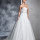 Ball Gown Sweetheart Sleeveless Applique Long Net Wedding Dresses