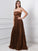 Sleeveless Strapless Long A-Line/Princess Ruffles Chiffon Bridesmaid Dresses