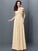 Long Sleeveless A-Line/Princess V-neck Pleats Chiffon Bridesmaid Dresses