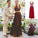 Floor-Length Sleeveless V-neck Lace Chiffon A-Line/Princess Two Piece Dresses