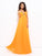 Rhinestone A-line/Princess V-neck Sleeveless Long Chiffon Dresses