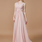V-neck Ruched Floor-Length Sleeveless A-Line/Princess Chiffon Bridesmaid Dresses