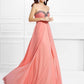 Sweetheart A-Line/Princess Beading Sleeveless Long Chiffon Dresses