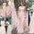 Sweep/Brush Tulle A-Line/Princess Sleeveless V-neck Applique Train Wedding Dresses