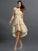 Flower Hand-Made Low Sweetheart High Sleeveless A-Line/Princess Chiffon Bridesmaid Dresses