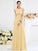 Pleats Hand-Made Sleeveless A-Line/Princess Sweetheart Long Flower Chiffon Bridesmaid Dresses