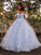 Applique Off-the-Shoulder Gown Sleeveless Tulle Ball Sweep/Brush Train Dresses