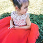 Tulle Sleeveless A-Line/Princess Lace Scoop Tea-Length Flower Girl Dresses