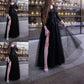 Applique Ball Sleeves Tulle Gown Long Off-the-Shoulder Floor-Length Dresses