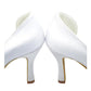 Classy White Close Top Handmade Nice wedding Shoes JS0003